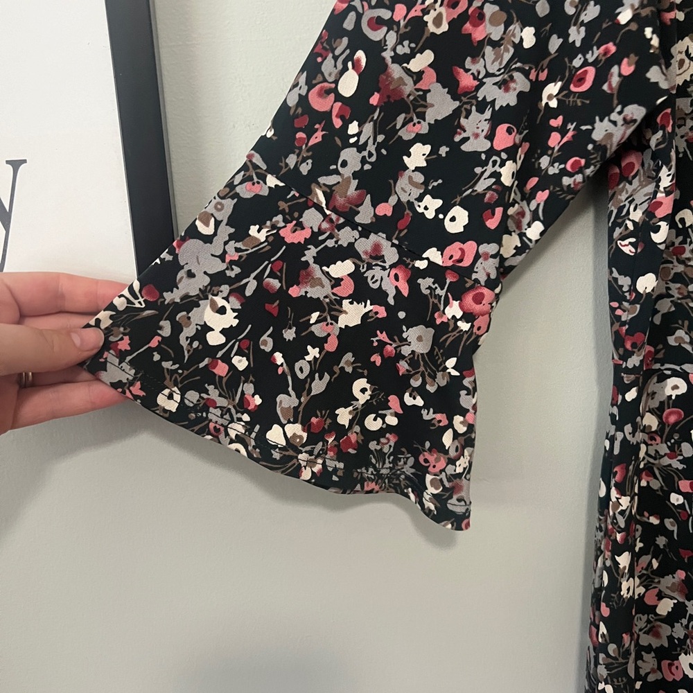 Kaileigh Dress Floral Flutter Sleeve Women XXL - Picture 2 of 5